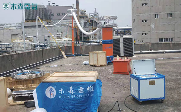 抗2019連續高溫木森220kVGIS交接試驗中