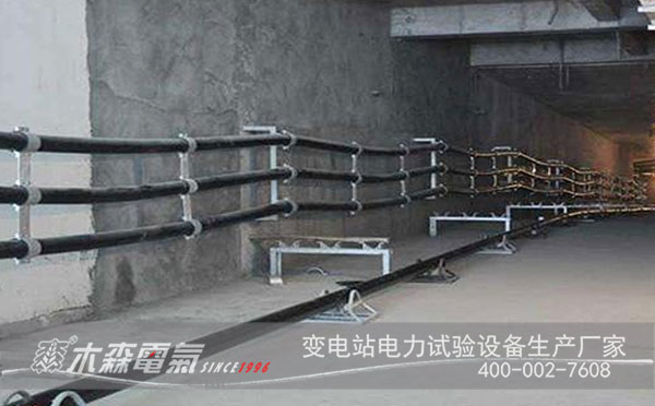 電力電纜浸水后重新鋪設調試現場